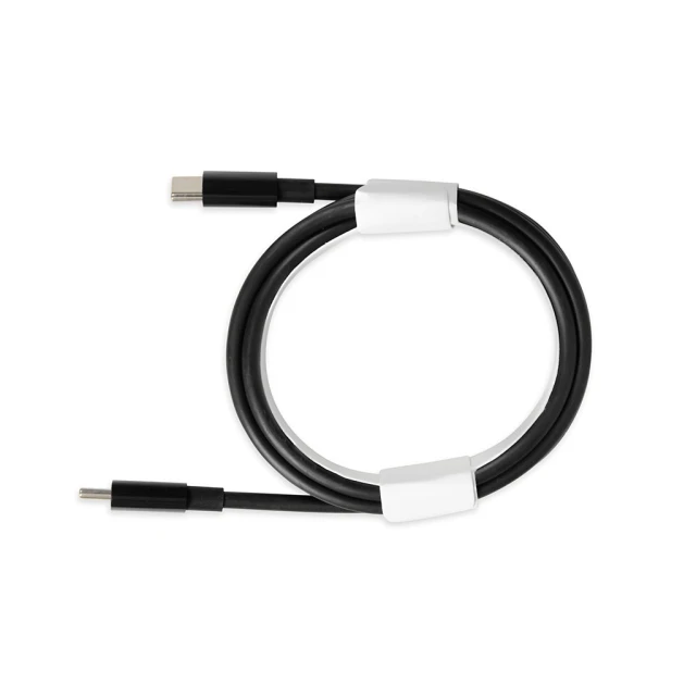 Мережевий зарядний пристрій iBOX C-65 ILUC65B GaN PD 65 Вт з кабелем Black (5903968680619)