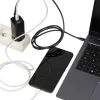 Мережевий зарядний пристрій iBOX C-65 ILUC65B GaN PD 65 Вт з кабелем Black (5903968680619)