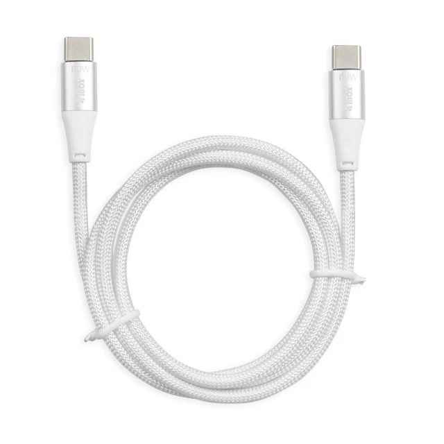 Кабель iBOX USB Type-C 60 Вт 2 м PD/QC White (5903968680657)