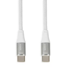Кабель iBOX USB Type-C 60 Вт 2 м PD/QC White (5903968680657)