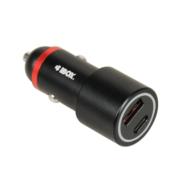 Автомобильное зарядное устройство iBOX C-20 USB-C + USB-A 48 Вт (5903968681074)