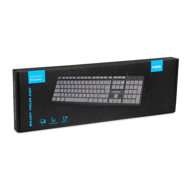 Клавіатура iBOX Eris IKC2010G US розкладка Grey (5903968681272)