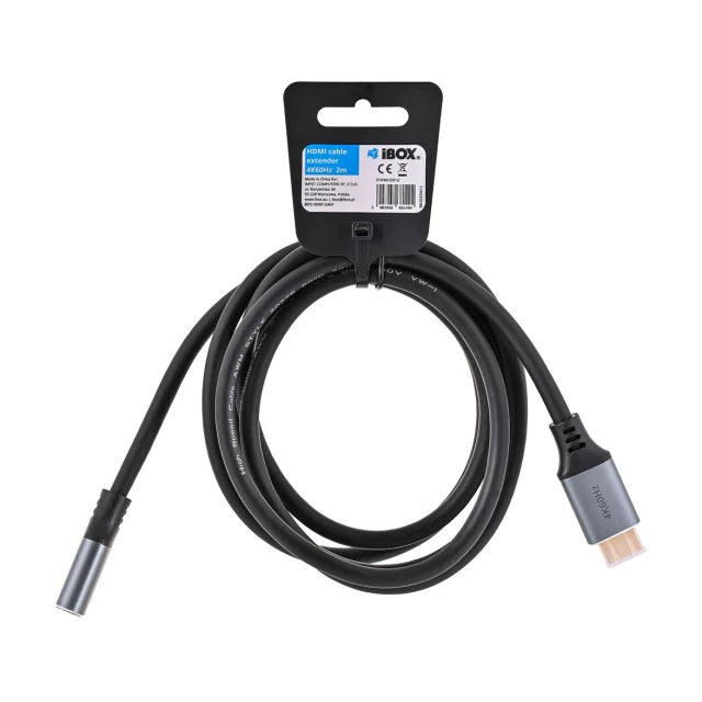 Кабель-подовжувач iBOX HDMI to HDMI 4K 2 м (5903968681494)