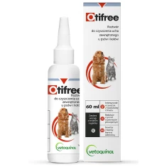 Засіб для чищення вух для собак і котів Vetoquinol Otifree 60 мл (5904109015482)