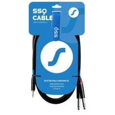 Кабель аудіо Sound Station Quality MIJM3 Jack 3.5 stereo — 2x Jack 6.3 mono 3 м (5904161821991)