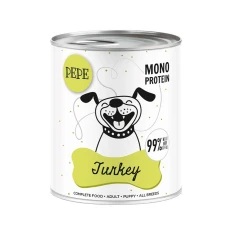 Вологий корм для собак PAKA ZWIERZAKA Pepe з індичкою 800 г (5904266540834)