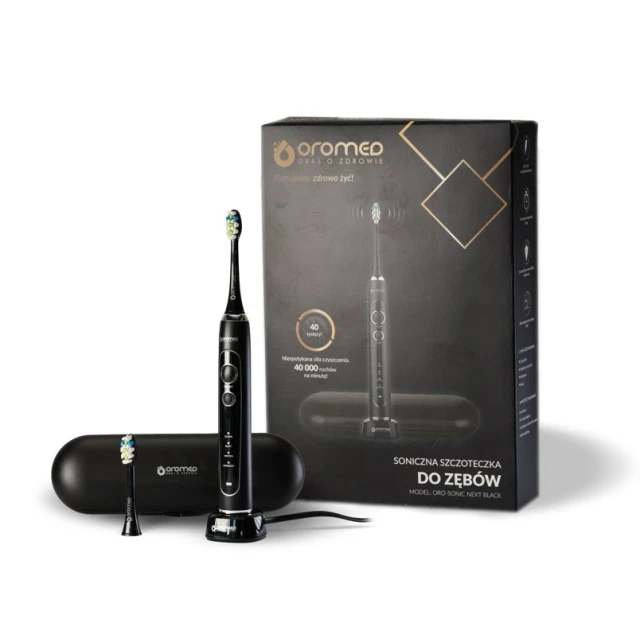 Електрична зубна щітка Oromed ORO SONIC NEXT Black (5904305746586)