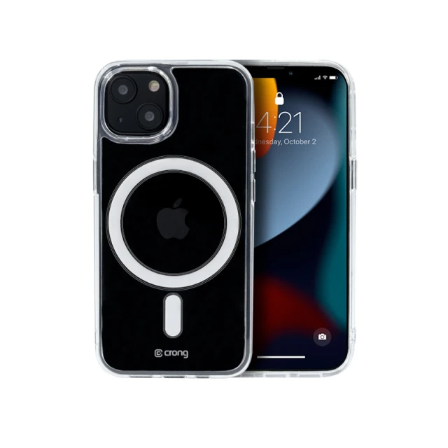 Чохол Crong Clear MAG Cover для iPhone 13 mini Transparent with MagSafe (CRG-CLRM-IP1354-TRS)