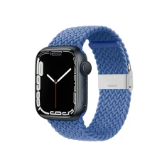 Ремінець Crong Wave Band для Apple Watch Ultra 3/2/1 49 mm | Series 11/10 46 mm | Series 9/8/7/6/5/4/SE 45 mm | 44 mm Blue (CRG-44WAV-BLU)