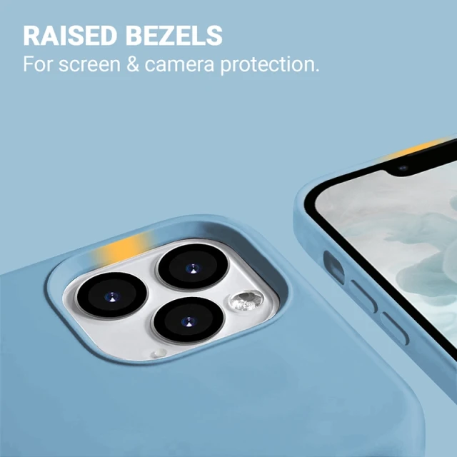 Чехол Crong Color Cover для iPhone 13 Pro Max Blue (CRG-COLR-IP1367-LBLU)