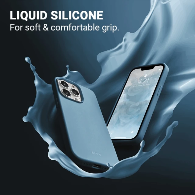 Чехол Crong Color Cover для iPhone 13 Pro Max Blue (CRG-COLR-IP1367-LBLU)