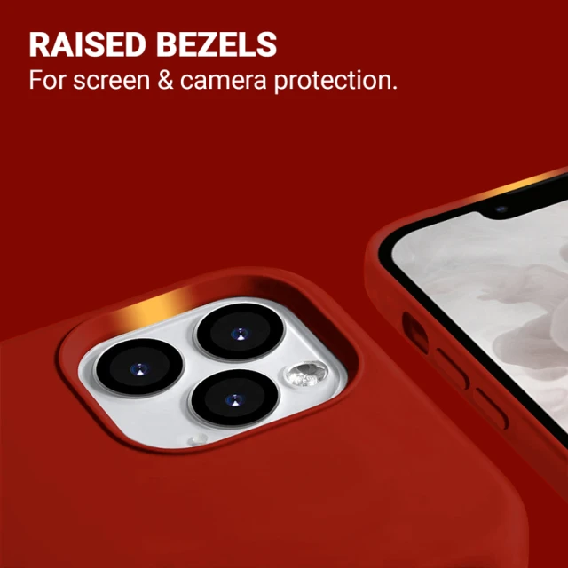 Чохол Crong Color Cover Magnetic для iPhone 13 Pro Max Red (CRG-COLRM-IP1367-RED)