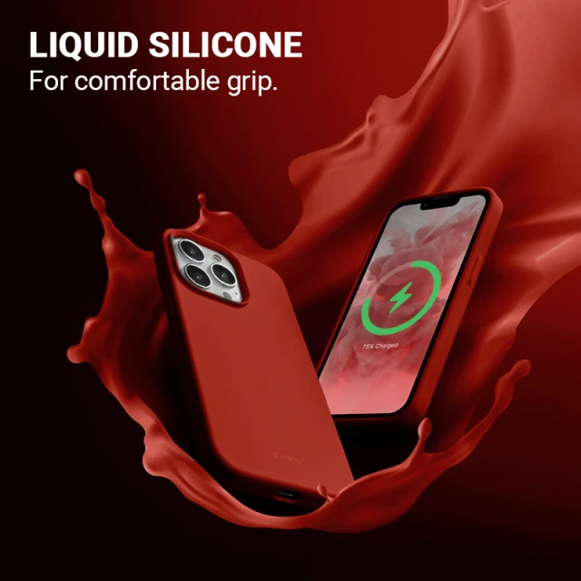 Чохол Crong Color Cover Magnetic для iPhone 13 Pro Max Red (CRG-COLRM-IP1367-RED)