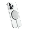 Бездротова зарядка Crong MagSpot Wireless Charger MagSafe 15W Silver (CRG-MS15W-SLV)