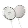 Бездротова зарядка Crong MagSpot Wireless Charger MagSafe 15W Silver (CRG-MS15W-SLV)