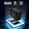 Мережевий зарядний пристрій Crong Ultra Compact GaN 2x USB-C 35W PD 3.0 White (CRG-GNCC35-WHI)