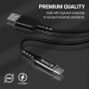 Кабель Crong Armor Link USB-A to USB-C 60W 25cm Black (CRG-AL025USAC-BLK)