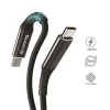 Кабель Crong Armor Link USB-C to USB-C 100W PD 5A 120см Black (CRG-AL120USCC-BLK)