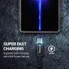 Кабель Crong Armor Link USB-C to USB-C 100W 200cm Black (CRG-AL200USCC-BLK)