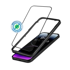 Захисне скло Crong Anti-Bacterial 3D Armour Glass для iPhone 14 Pro Max (CRG-AB3DAG-IP14PM)
