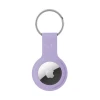 Чехол-брелок Crong Silicone Case with Key Ring для Apple AirTag 1/2 Purple (CRG-ATS-PRP)