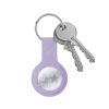 Чехол-брелок Crong Silicone Case with Key Ring для Apple AirTag 1/2 Purple (CRG-ATS-PRP)