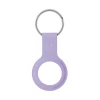 Чехол-брелок Crong Silicone Case with Key Ring для Apple AirTag 1/2 Purple (CRG-ATS-PRP)