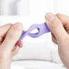 Чехол-брелок Crong Silicone Case with Key Ring для Apple AirTag 1/2 Purple (CRG-ATS-PRP)