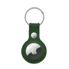 Чехол Crong Leather Case with Key Ring для Apple AirTag 1/2 Olive (CRG-ATL-OLV)