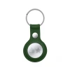 Чехол Crong Leather Case with Key Ring для Apple AirTag 1/2 Olive (CRG-ATL-OLV)