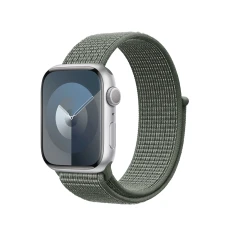 Ремінець Crong Nylon для Apple Watch Ultra 3/2/1 49 mm | Series 11/10 46 mm | Series 9/8/7/6/5/4/SE 45 mm | 44 mm Green (CRG-44NLB-MGN)