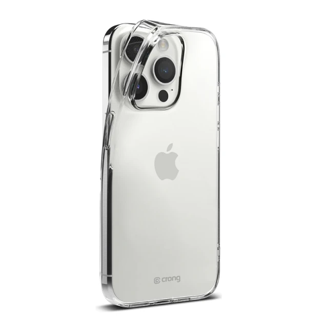 Чохол Crong Crystal Slim Cover для iPhone 15 Pro Transparent (CRG-CRSLIM-IP1561P-TRS)