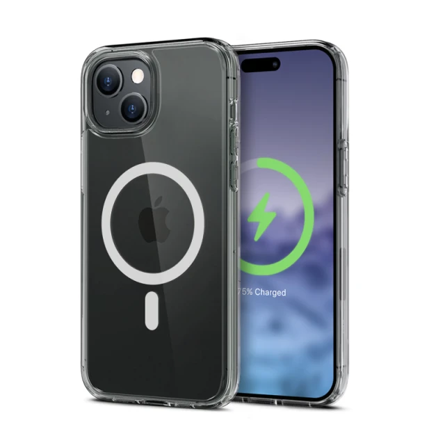 Чохол Crong Clear MAG Cover для iPhone 15 Plus Clear (CRG-CLRM-IP1567-TRS)