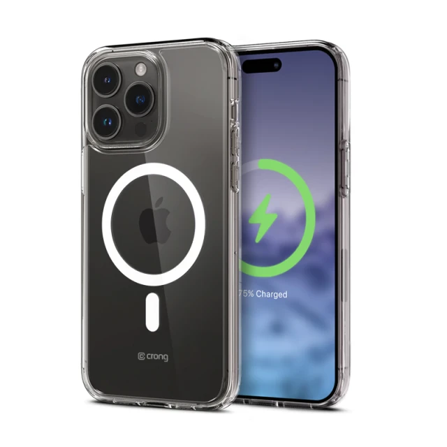 Чохол Crong Clear MAG Cover для iPhone 15 Pro Transparent (CRG-CLRM-IP1561P-TRS)