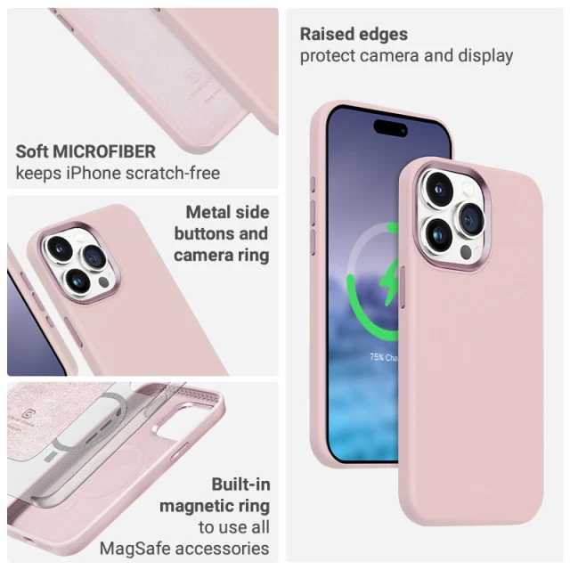 Чохол Crong Color Cover LUX Magnetic для iPhone 15 Plus Black (CRG-COLRLM-IP1567-BLK)