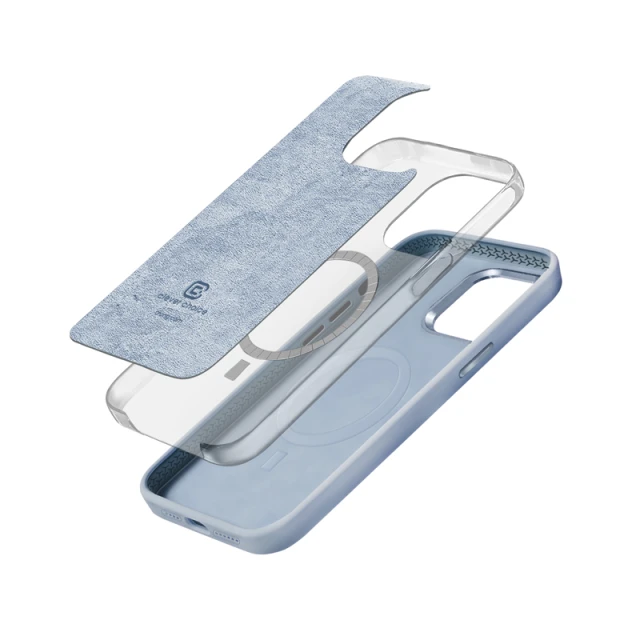 Чохол Crong Color Cover LUX Magnetic для iPhone 15 Plus Blue (CRG-COLRLM-IP1567-LBLU)