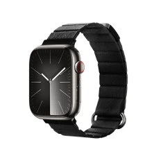 Ремінець Crong Eclipse для Apple Watch Ultra 3/2/1 49 mm | Series 11/10 46 mm | Series 9/8/7/6/5/4/SE 45 mm | 44 mm Black (CRG-44ECL-BLK)