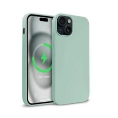 Чехол Crong Color Cover Magnetic для iPhone 15 Green (CRGCOLRMIP1561LGRN)