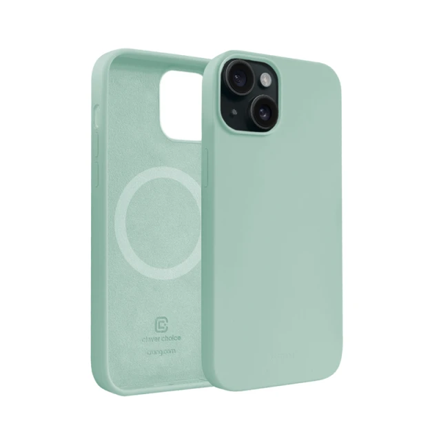 Чохол Crong Color Cover Magnetic для iPhone 15 Green (CRGCOLRMIP1561LGRN)