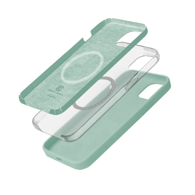 Чохол Crong Color Cover Magnetic для iPhone 15 Green (CRGCOLRMIP1561LGRN)
