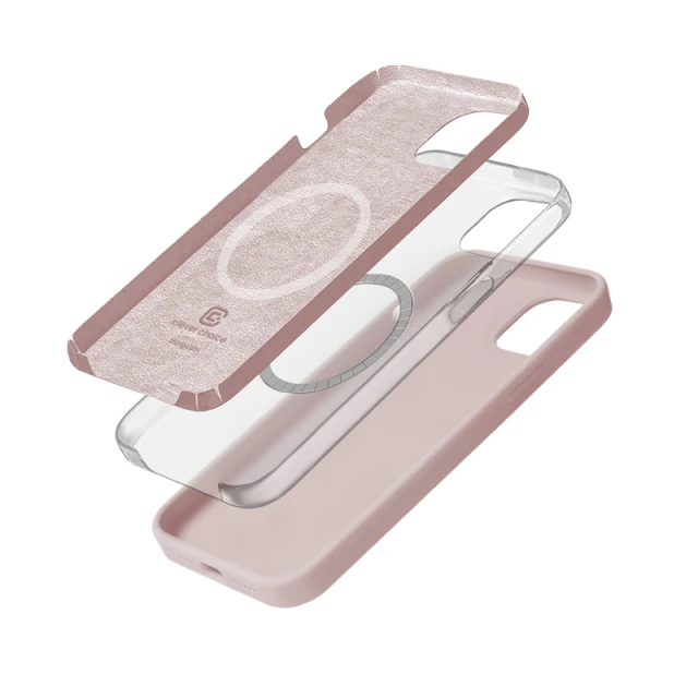 Чохол Crong Color Cover Magnetic для iPhone 15 Pink (CRGCOLRMIP1561PNK)