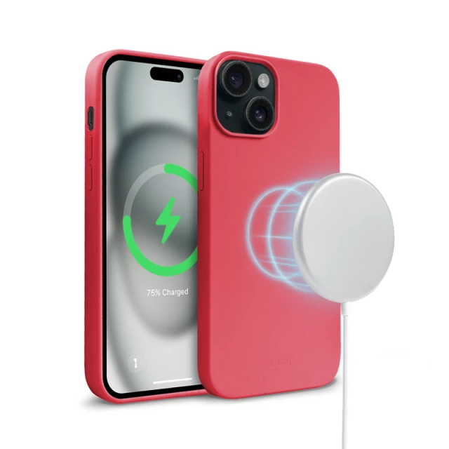 Чохол Crong Color Cover Magnetic для iPhone 15 Pink (CRGCOLRMIP1561DPNK)