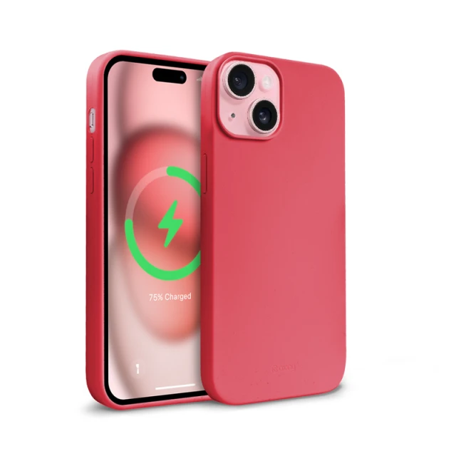 Чохол Crong Color Cover Magnetic для iPhone 15 Pink (CRGCOLRMIP1561DPNK)
