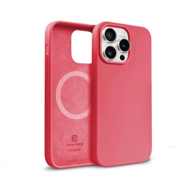 Чохол Crong Color Cover Magnetic для iPhone 15 Pro Pink (CRGCOLRMIP1561PDPNK)