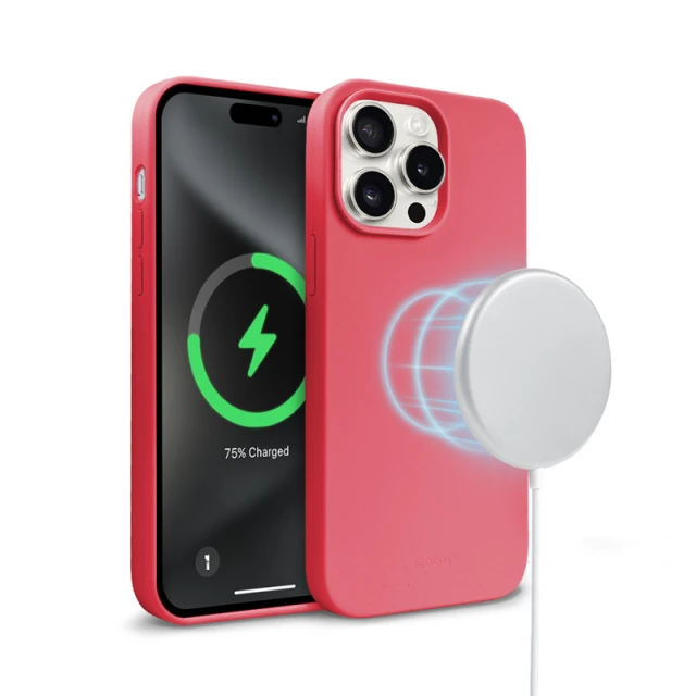 Чохол Crong Color Cover Magnetic для iPhone 15 Pro Pink (CRGCOLRMIP1561PDPNK)