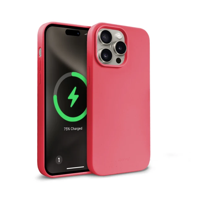 Чохол Crong Color Cover Magnetic для iPhone 15 Pro Pink (CRGCOLRMIP1561PDPNK)