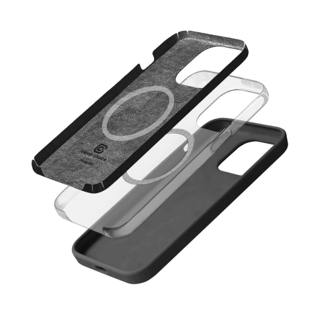 Чохол Crong Color Cover Magnetic для iPhone 15 Pro Grey (CRGCOLRMIP1561PTTN)