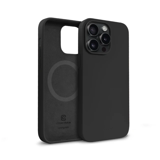 Чохол Crong Color Cover Magnetic для iPhone 15 Pro Max Black (CRGCOLRMIP1567PBLK)