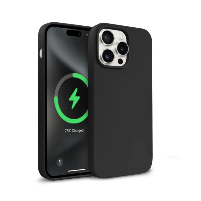 Чохол Crong Color Cover Magnetic для iPhone 15 Pro Max Black (CRGCOLRMIP1567PBLK)