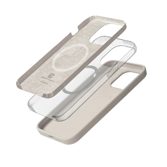 Чохол Crong Color Cover Magnetic для iPhone 15 Pro Max Beige (CRGCOLRMIP1567PSTN)
